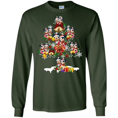 Christmas Is Coming Mickey Mouse Santa Claus Ugly Christmas Sweater LS Cotton T-Shirt - The White Eagles