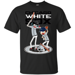 Chicago White Sox Baseball Rick And Morty Cotton T-Shirt - The White Eagles