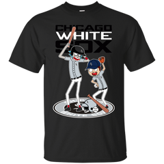 Chicago White Sox Baseball Rick And Morty Cotton T-Shirt - The White Eagles