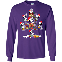 Christmas Is Coming Snoopy The Peanuts Movies Santa Claus Ugly Christmas Sweater LS Cotton T-Shirt - The White Eagles