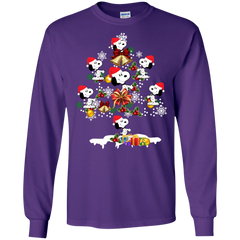 Christmas Is Coming Snoopy The Peanuts Movies Santa Claus Ugly Christmas Sweater LS Cotton T-Shirt - The White Eagles