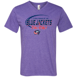 Dilly Dilly A True Friend Of The Columbus Blue Jackets Men's V-Neck T-Shirt - The White Eagles
