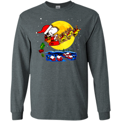Snoopy Santa Claus Christmas The Peanuts Movie LS Cotton T-Shirt - The White Eagles