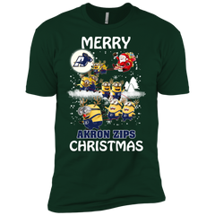Akron Zips Ugly Christmas Sweaters Minions Santa Claus Merry Christmas Men's Sleeve Shirt - The White Eagles
