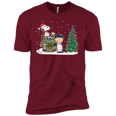 Los Angeles Rams Snoopy The Peanuts Ugly Christmas Sweater  Super Bowl Men's Sleeve Shirt - The White Eagles