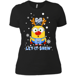 Minion Charleston Southern Buccaneers Ugly Christmas Sweaters Let It Snow Ladies' Shirt - The White Eagles
