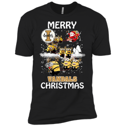 Idaho Vandals Ugly Christmas Sweaters Minions Santa Claus Merry Christmas Men's Sleeve Shirt - The White Eagles