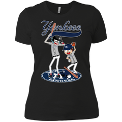 New York Yankees Baseball Rick And Morty Ladies' Shirt - The White Eagles