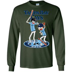 Tampa Bay Rays Baseball Rick And Morty LS Cotton T-Shirt - The White Eagles