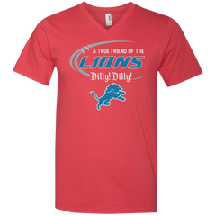 Dilly Dilly Lions A True Friend Of The Lions Men's V-Neck T-Shirt - The White Eagles