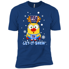 Minion New York Giants Ugly Christmas Sweaters Let It Snow Men's Sleeve Shirt - The White Eagles