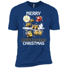 Appalachian State Mountaineers T Shirts Minions Santa Claus Merry Christmas Men's Sleeve Shirt - The White Eagles