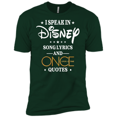 I Speak In Disney Song Lyrics And Once Upon A Time Quotes Shirt Men's Sleeve Shirt - The White Eagles