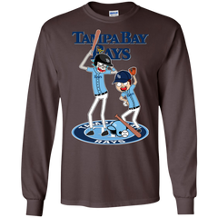 Tampa Bay Rays Baseball Rick And Morty LS Cotton T-Shirt - The White Eagles