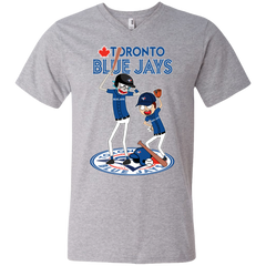 Toronto Blue Jays Baseball Rick And Morty Men's V-Neck T-Shirt - The White Eagles