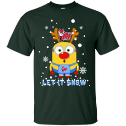 Minion Marist Red Foxes Ugly Christmas Sweaters Let It Snow Cotton T-Shirt - The White Eagles