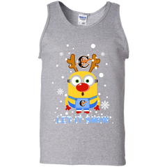 Minion Campbell Fighting Camels Ugly Christmas Sweaters Let It Snow Tank Top - The White Eagles