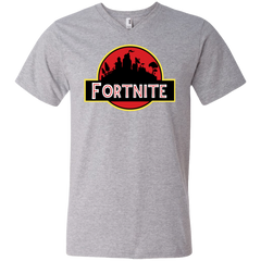 Fortnite Jurassic Park Jurassic World Fallen Kingdom Men's V-Neck T-Shirt - The White Eagles