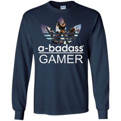 A-badass Gamer Fortnite Adidas LS Cotton T-Shirt - The White Eagles