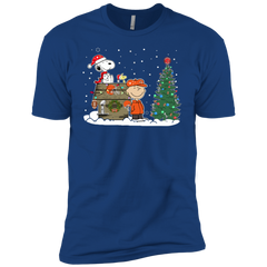 Cleveland Browns Snoopy The Peanuts Ugly Christmas Sweater  Super Bowl Men's Sleeve Shirt - The White Eagles