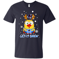 Minion Duquesne Dukes Ugly Christmas Sweaters Let It Snow Men's V-Neck T-Shirt - The White Eagles