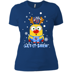 Minion Liberty Flames Ugly Christmas Sweaters Let It Snow Ladies' Shirt - The White Eagles