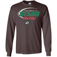 Dilly Dilly A True Friend Of The Dallas Stars LS Cotton T-Shirt - The White Eagles