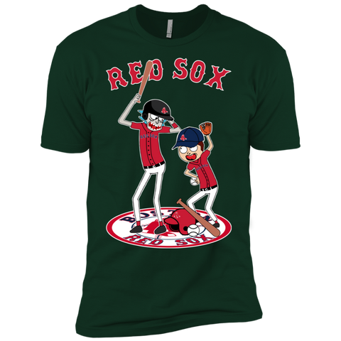 Boston Red Sox Baseball Rick And Morty Men's Sleeve Shirt - The White Eagles