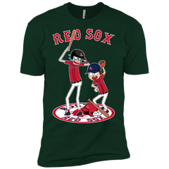 Boston Red Sox Baseball Rick And Morty Men's Sleeve Shirt - The White Eagles