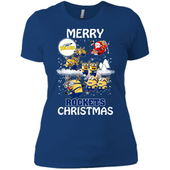 Toledo Rockets Ugly Christmas Sweaters Minions Santa Claus Merry Christmas Ladies' Shirt - The White Eagles