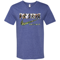 Fortnite Nike Camo Just Play It Shirts Men's V-Neck T-Shirt - The White Eagles