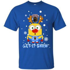 Minion Montana Grizzlies Ugly Christmas Sweaters Let It Snow Cotton T-Shirt - The White Eagles