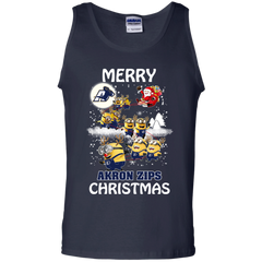 Akron Zips T Shirts Minions Santa Claus Merry Christmas Hoodies Sweatshirts Tank Top - The White Eagles