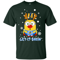 Minion Murray State Racers Ugly Christmas Sweaters Let It Snow Cotton T-Shirt - The White Eagles