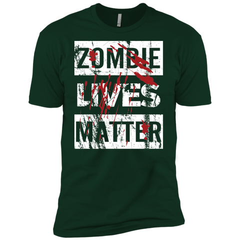 Zombie Lives Matter Tshirt Men's Sleeve Shirt - The White Eagles