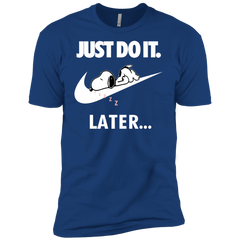 Just Do It The Peanuts Movie Snoopy Nike Logo Men's Sleeve Shirt - The White Eagles