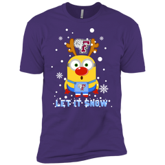 Minion Fordham Rams Ugly Christmas Sweaters Let It Snow Men's Sleeve Shirt - The White Eagles