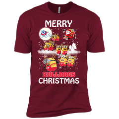 Fresno State Bulldogs Ugly Christmas Sweaters Minions Santa Claus Merry Christmas Men's Sleeve Shirt - The White Eagles