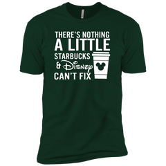 There's Nothing A Little Starbucks & Disney Can't Fix Shirt Men's Sleeve Shirt - The White Eagles
