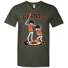 San Francisco Giants Baseball Rick And Morty Men's V-Neck T-Shirt - The White Eagles
