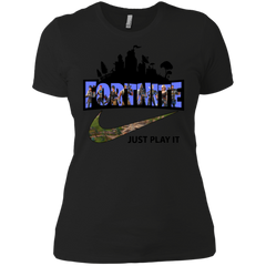 Fortnite Just Play It Nike Logo Ladies' Shirt - The White Eagles