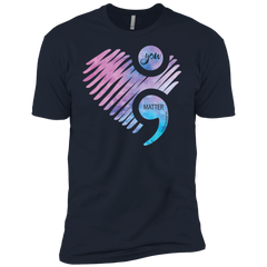 You Matter Don't Let Your Story End Semicolon Shirt Men's Sleeve Shirt - The White Eagles