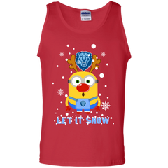 Minion Columbia Lions Ugly Christmas Sweaters Let It Snow Tank Top - The White Eagles