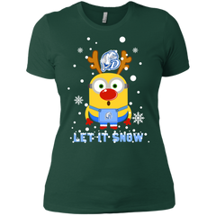 Minion Drake Bulldogs Ugly Christmas Sweaters Let It Snow Ladies' Shirt - The White Eagles