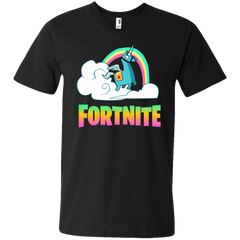 Fortnite Battle Royale Unicorn Men's V-Neck T-Shirt - The White Eagles