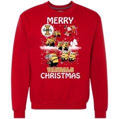 Idaho Vandals Ugly Christmas Sweaters Minions Santa Claus Merry Christmas Sweatshirt - The White Eagles