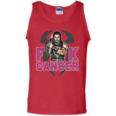 Roman Reigns Fuck Cancer Breast Cancer Awareness Tank Top - The White Eagles