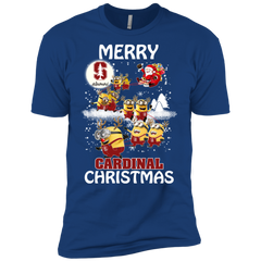Stanford Cardinal Ugly Christmas Sweaters Minions Santa Claus Merry Christmas Men's Sleeve Shirt - The White Eagles