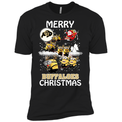 Colorado Buffaloes Ugly Christmas Sweaters Minions Santa Claus Merry Christmas Men's Sleeve Shirt - The White Eagles