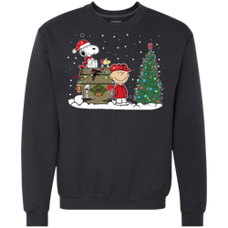 Atlanta Falcons Snoopy The Peanuts Ugly Christmas Sweater  Super Bowl Sweatshirt - The White Eagles